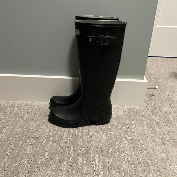 Hunter Women's Original Tall Rain Boots Black - Picture 8 of 8